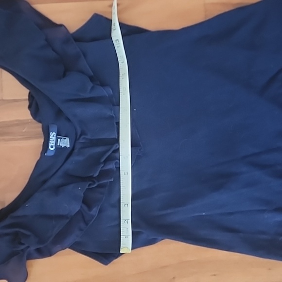 ✨️12✨️CHAPS Top, Navy, Medium - Picture 2 of 3